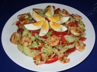 Mein  köstlicher Abendsalat mit Garnelen - Rezept - Bild Nr. 7