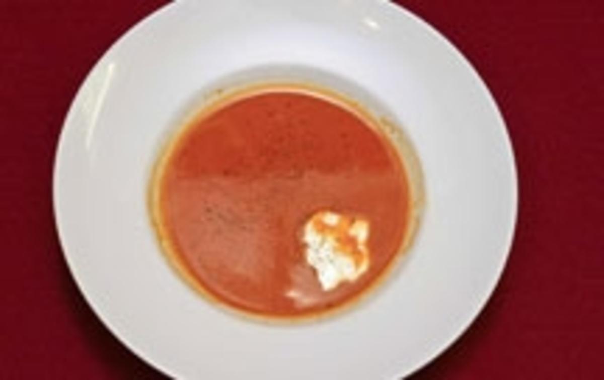 Spanische Paprika-Tomaten-Suppe - Rezept