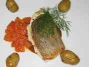 Kross gebratenes Doradenfilet mit Safrantomaten in Chorizosud (Thorsten) - Rezept