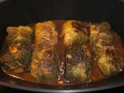 Wirsingrouladen mit Specksoße - Rezept