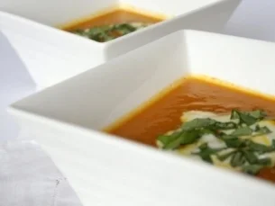 Rezept: Karottencremesuppe mit Plup Karottencremesuppe mit Plup - Rezept