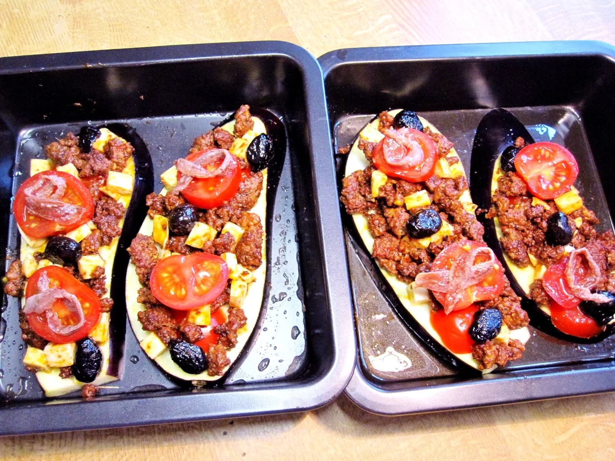 Rezept: Auberginen mit Hackfleisch ... Bild Nr. 101 Auberginen mit Hackfleisch ... - Rezept - Bild Nr. 101