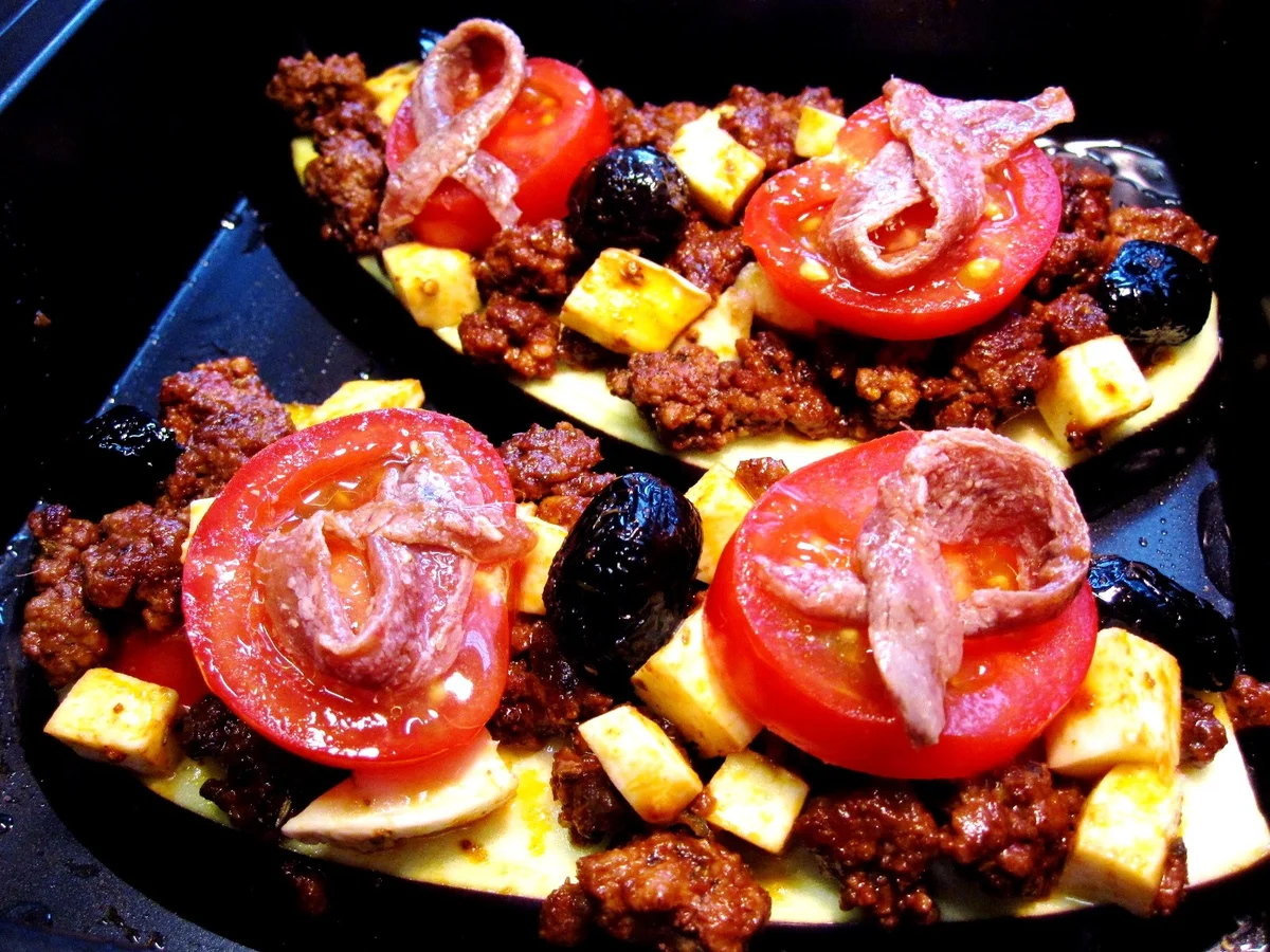 Rezept: Auberginen mit Hackfleisch ... Bild Nr. 101 Auberginen mit Hackfleisch ... - Rezept - Bild Nr. 101