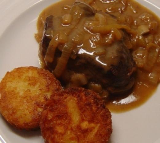 Steak mit Zwiebel-Senf-Sauce - Rezept mit Bild - kochbar.de