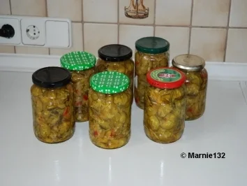 Zucchini Salat süß-sauer zum einkochen - Rezept - Bild Nr. 2