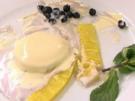 Zweierlei Parfait an gegrillter Ananas mit Minze - Rezept