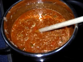 Pasta mit Fleischsosse a la Caro - Rezept - Bild Nr. 4