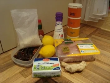 Hauptgericht - Geflügel - Hähnchenbrustfilet in Zitronen- Ingwer - Sahne - Rezept - Bild Nr. 2