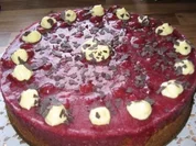 Kirschspiegel auf gefülltem Rührteig - Rezept