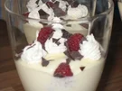 Rezept: weisses Schokomousse mit Himbeeren weisses Schokomousse mit Himbeeren - Rezept