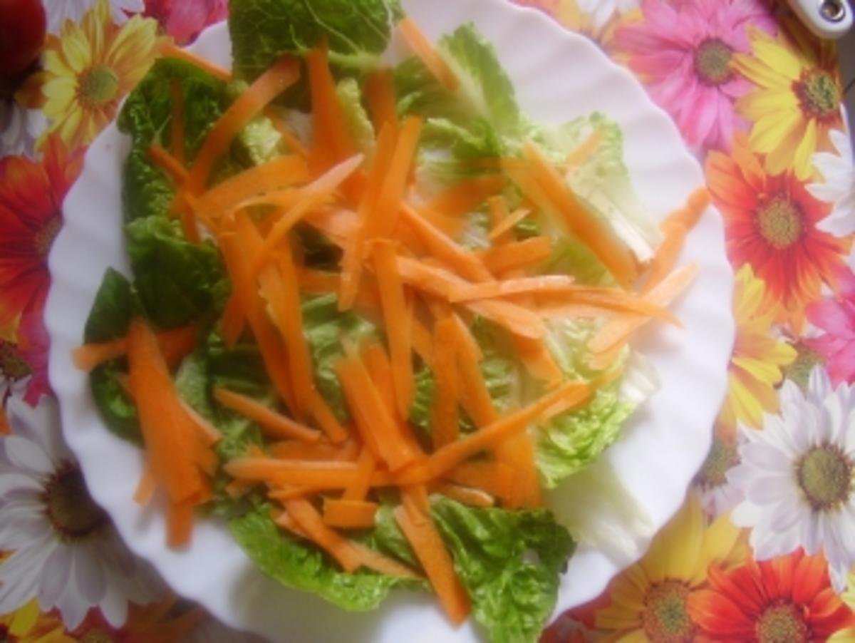 Salat mit Orangen-Mango-Dressing - Rezept - Bild Nr. 2