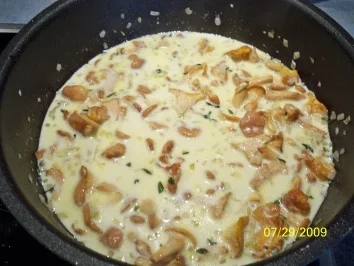 Schweinefilet im Kartoffelmantel mit Pfifferlingsrahmsoße - Rezept - Bild Nr. 4