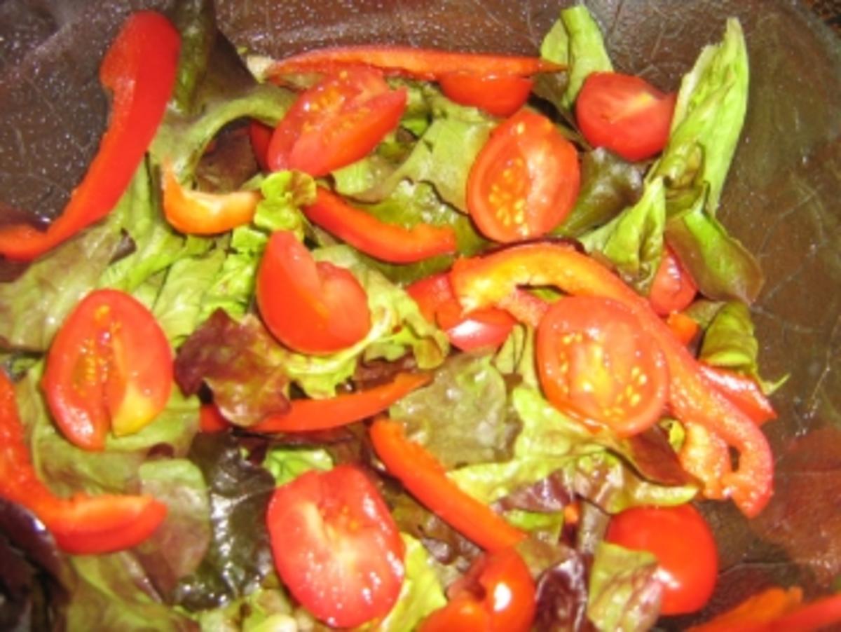 Salat rot-grün mit Kartoffeldressing - Rezept - Bild Nr. 4