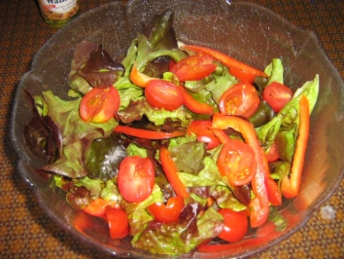 Salat rot-grün mit Kartoffeldressing - Rezept - Bild Nr. 8