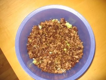 Schichtsalat mit Hack und Tacos - Rezept - Bild Nr. 4