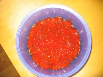 Schichtsalat mit Hack und Tacos - Rezept - Bild Nr. 5