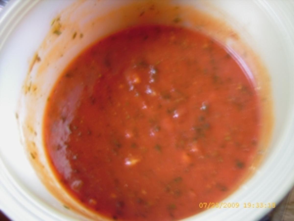In Tomatensauce geschmorte Hähnchenbrust an bunten Bratkartoffeln - Rezept - Bild Nr. 11