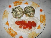 Champignons mit Spinatfüllung - Rezept