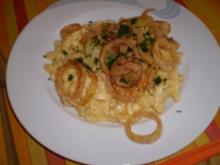 Käse - Spätzle mit Röstzwiebeln - Rezept