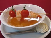 Klare Tomatenkraftbrühe - Rezept