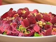 Feldsalat mit Himbeerdressing - Rezept