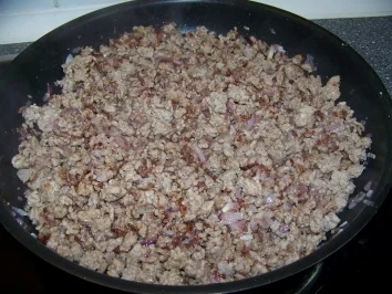 Nudeln - Tagliatelle mit Spinat, Hackfleisch und Gorgonzola - Rezept - Bild Nr. 3