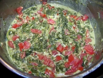 Nudeln - Tagliatelle mit Spinat, Hackfleisch und Gorgonzola - Rezept - Bild Nr. 5