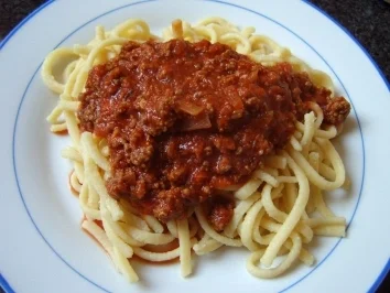 Spätzle Bolognese - Rezept