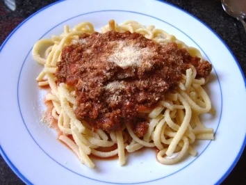 Spätzle Bolognese - Rezept