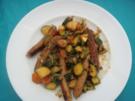 Mittagessen: Nürnberger Bratwurst auf mediterrane Art - Rezept