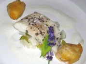 Heilbutt mit Zitronenthymian an Kartoffel-Meerrettichpralinen - Rezept