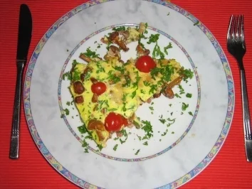 Pfifferling-Fritata - Rezept