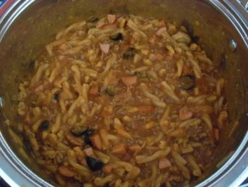 Rezept: Nudeltopf "Räuberart" Nudeltopf "Räuberart" - Rezept