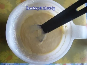 Rezept: Suppe: Backspätzlesuppe Bild Nr. 2 Suppe: Backspätzlesuppe - Rezept - Bild Nr. 2