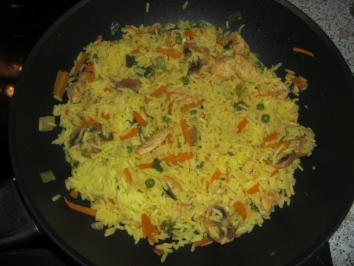 Hähnchen Reispfanne - Rezept