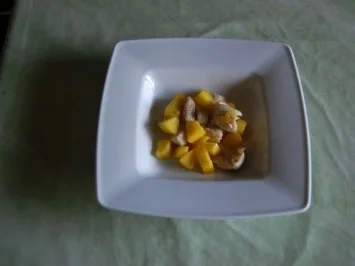 Curry-Ingwer-Cremesüppchen mit Mango- und Putenwürfeln - Rezept - Bild Nr. 2