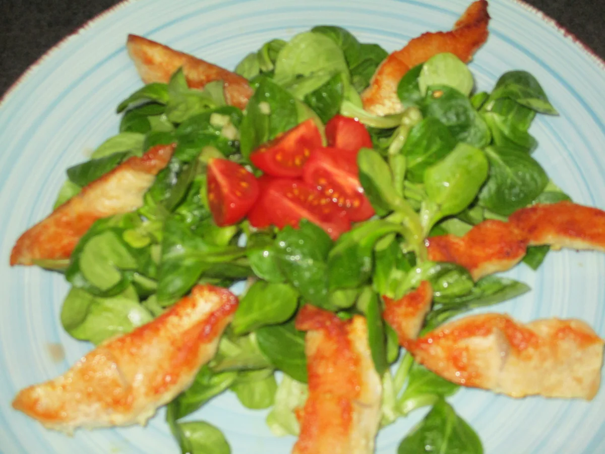 Feldsalat mit Putenstreifen - Rezept - Bild Nr. 3