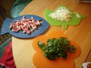 Specknudeln mit frischem Basilikum - Rezept - Bild Nr. 3