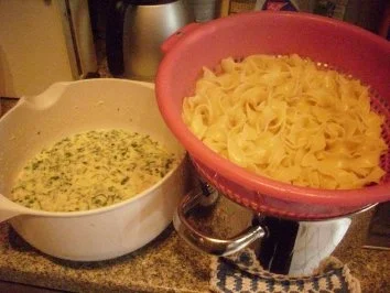 Specknudeln mit frischem Basilikum - Rezept - Bild Nr. 7