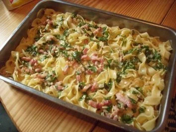 Specknudeln mit frischem Basilikum - Rezept - Bild Nr. 10