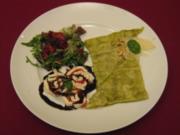 Pesto-Lasagne und Tomaten-Mozzarella-Rolle - Rezept