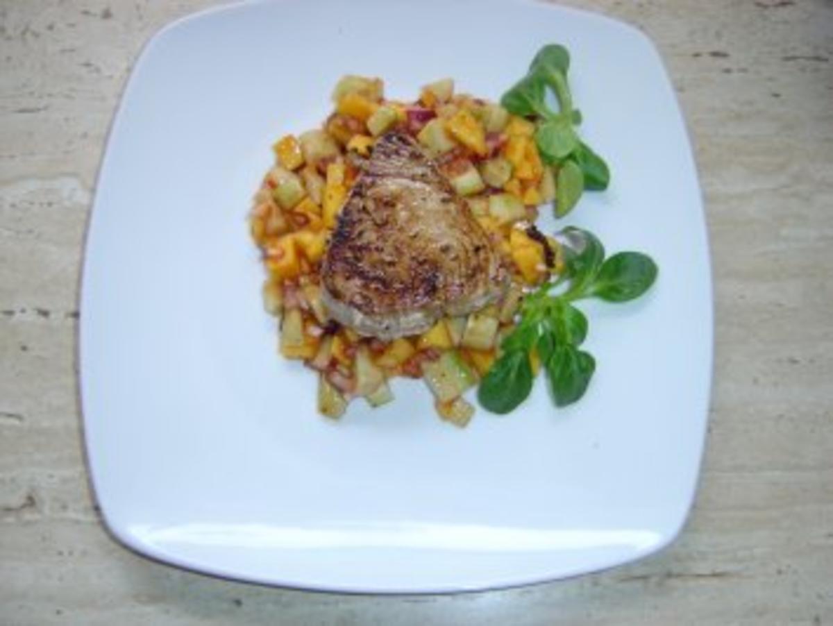 Tunfisch mit Mango-Gurken-Salsa - Rezept - Bild Nr. 6