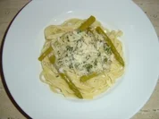Tagliatelle mit grünem Spargel - Rezept