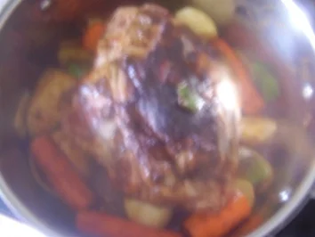 Hammelkeule mit Bohnen und Klößen - Rezept - Bild Nr. 5