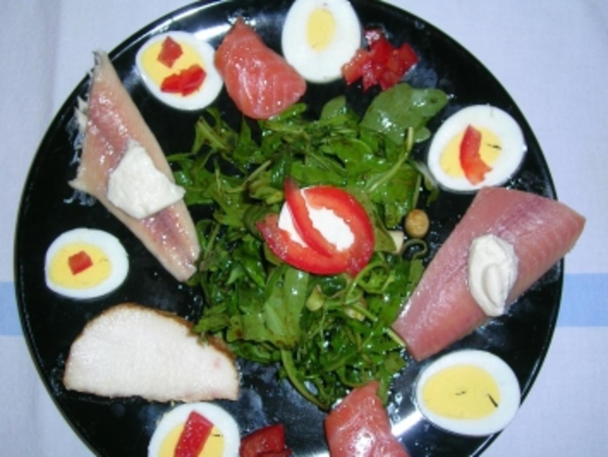 Edelfisch-Vorspeisen-Teller (nach meiner Art) - Rezept von rowiwo