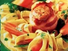Bandnudeln mit Schweinemedaillon - Rezept