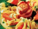Bandnudeln mit Schweinemedaillon - Rezept