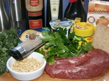 Lammlachse mit Kräuterkruste und Balsamico - Rotweinsauce - Rezept - Bild Nr. 2