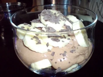 Rezept: Schokoladenquark mit Bananen Schokoladenquark mit Bananen - Rezept