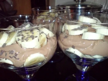 Rezept: Schokoladenquark mit Bananen Bild Nr. 2 Schokoladenquark mit Bananen - Rezept - Bild Nr. 2